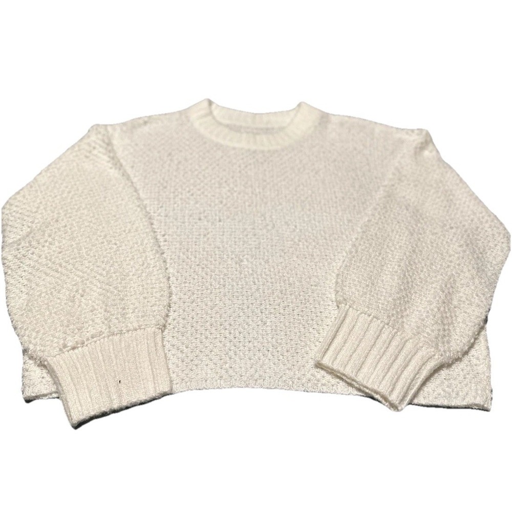 Lou & Grey Womens Knit Sweater Size XXL Cream Textured Oversized Soft NWT $79.50